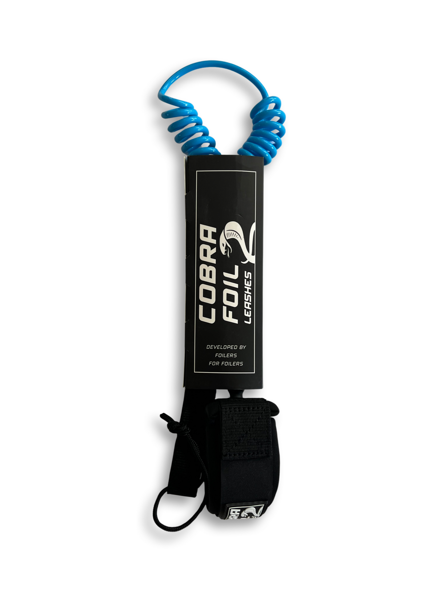 6ft x 5.5mm diameter Double Coil Leash - Blue